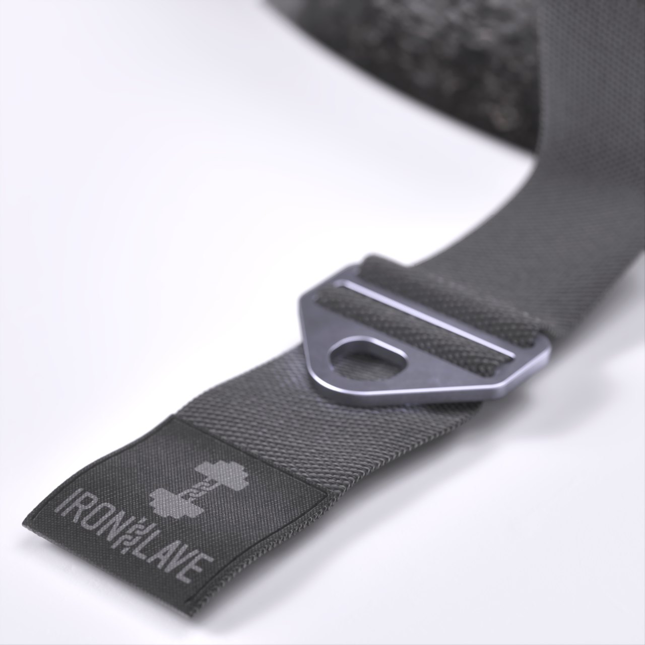 IRONSLAVE steel hook plate — machined, eyelet